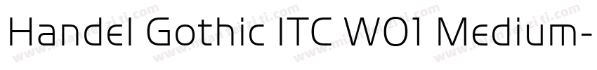 Handel Gothic ITC W01 Medium字体转换